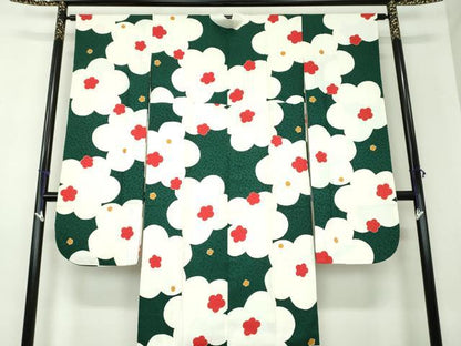 平和屋着物●振袖用長襦袢 袷 舞花文 正絹 逸品 DAAX4121ps