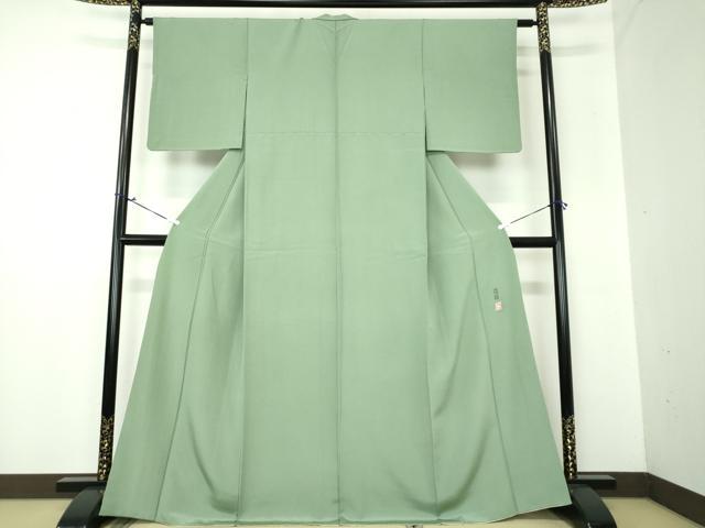 平和屋着物●上質な色無地 作家物 深川鼠色 正絹 逸品 DAAX4138ps