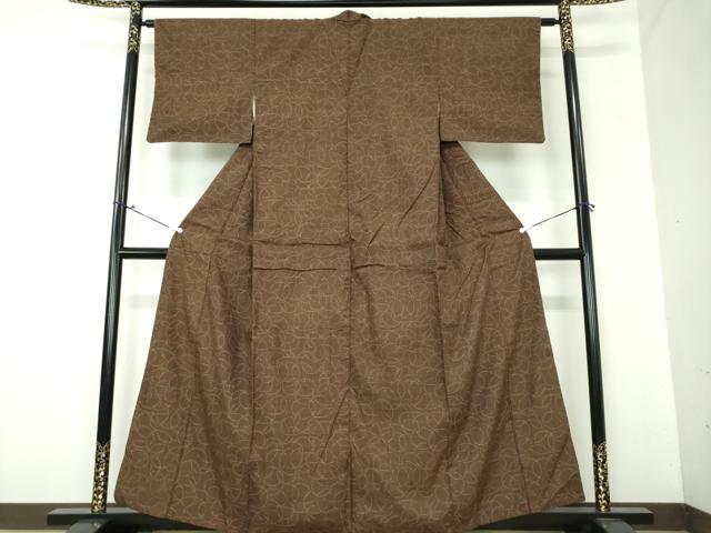平和屋着物●上質な紬 抽象文様 正絹 逸品 DAAX4139ps