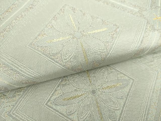 平和屋着物●六通柄袋帯　花菱文　金糸　正絹　逸品　DAAX4144ps