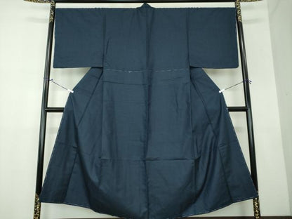 平和屋着物●男性 紬 100亀甲 総詰め 正絹 逸品 未使用 DAAX4264ps