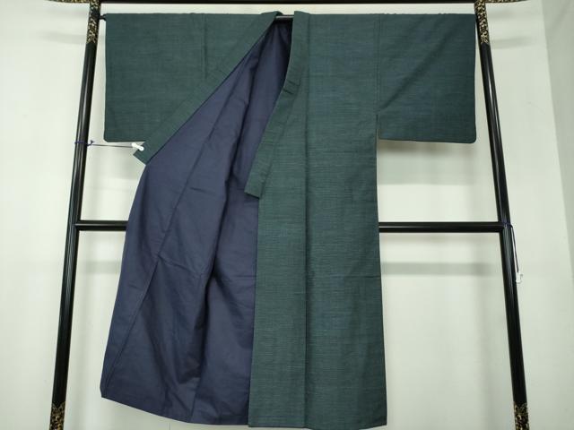 平和屋着物●男性 紬 80亀甲 総詰め 正絹 逸品 DAAX4268ps
