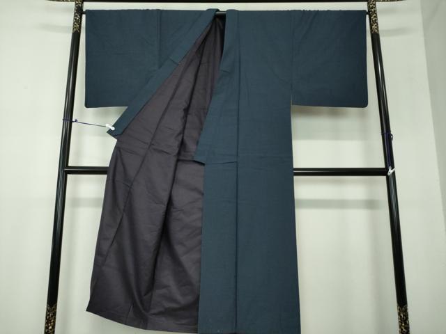 平和屋着物●男性　紬　80亀甲　総詰め　正絹　逸品　DAAX4285ps