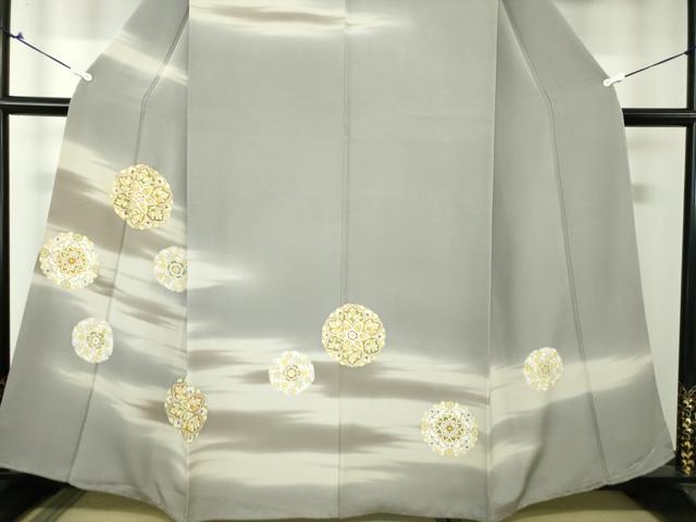 平和屋着物●創業460年・千總 訪問着 駒刺繍 正倉院花文 暈し染め 金彩 高島屋扱い 正絹 逸品 DAAX4304ps