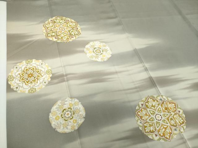 平和屋着物●創業460年・千總 訪問着 駒刺繍 正倉院花文 暈し染め 金彩 高島屋扱い 正絹 逸品 DAAX4304ps