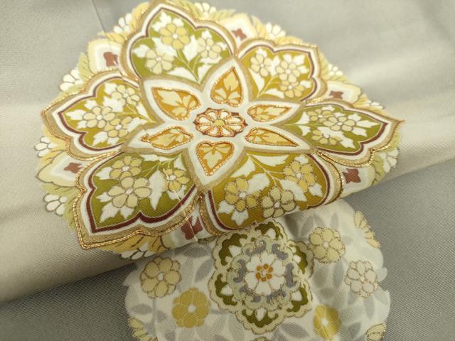 平和屋着物●創業460年・千總 訪問着 駒刺繍 正倉院花文 暈し染め 金彩 高島屋扱い 正絹 逸品 DAAX4304ps