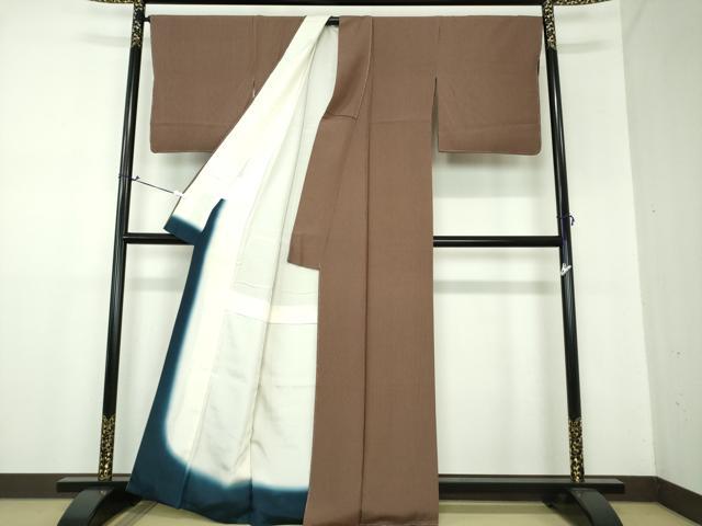 平和屋着物●上質な小紋　縞　正絹　逸品　未使用　DAAX4323ps
