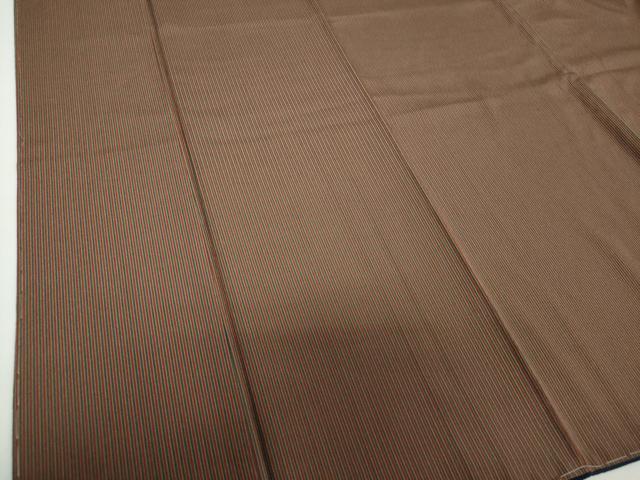 平和屋着物●上質な小紋　縞　正絹　逸品　未使用　DAAX4323ps