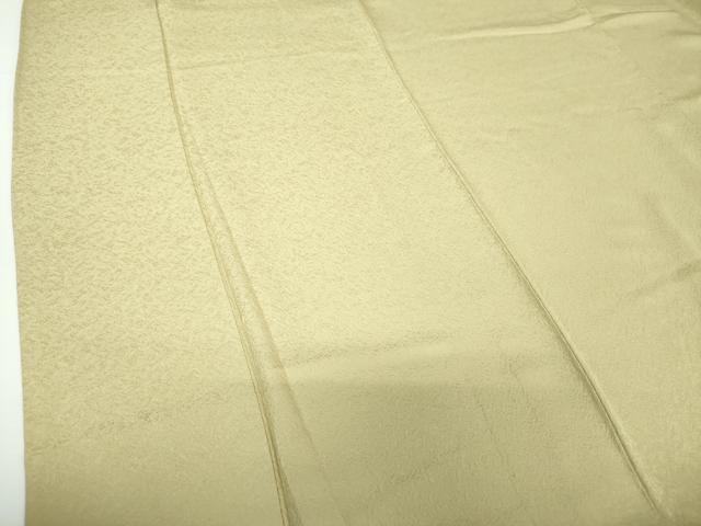 平和屋着物●上質な色無地 霞地紋 抹茶色 正絹 逸品 DAAX4380ps