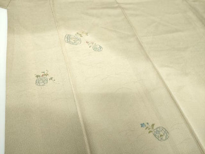 平和屋着物●訪問着 刺繍 花籠文 暈し染め 高島屋扱い 正絹 逸品 DAAX4404ps