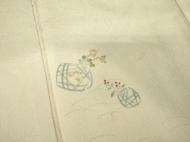 平和屋着物●訪問着 刺繍 花籠文 暈し染め 高島屋扱い 正絹 逸品 DAAX4404ps