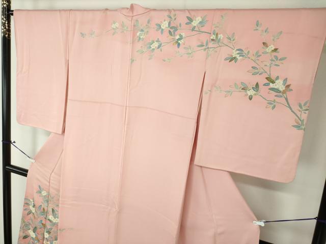 平和屋着物●訪問着 枝花文 暈し染め 金彩 正絹 逸品 DAAX4414ps
