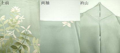 平和屋着物●本加賀友禅作家　東藤岳　訪問着　枝花文　正絹　逸品　DAAX4419ps
