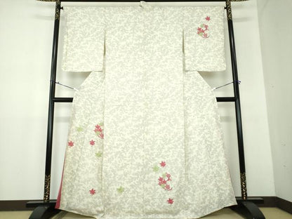平和屋着物●訪問着 刺繍 楓 大丸扱い 正絹 逸品 DAAX4424ps