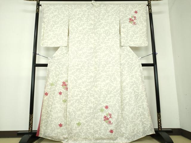 平和屋着物●訪問着 刺繍 楓 大丸扱い 正絹 逸品 DAAX4424ps