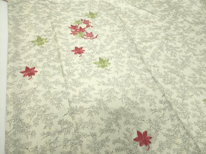 平和屋着物●訪問着 刺繍 楓 大丸扱い 正絹 逸品 DAAX4424ps
