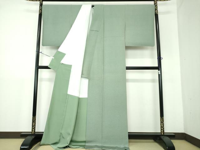 平和屋着物●人間国宝 初代 六谷梅軒(六谷紀久男)錐彫り 重要無形文化 財伊勢型紙 江戸小紋 源氏香 ロング丈 正絹 逸品 未使用 DAAX4448ps