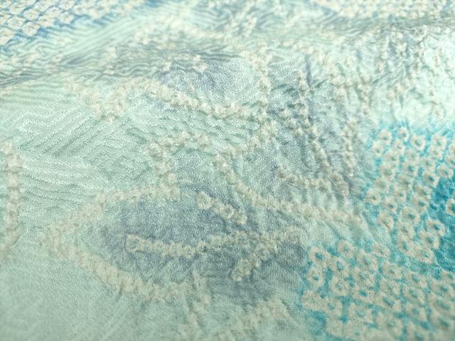 平和屋着物●名門 藤娘きぬたや・総絞り 訪問着 舞花文 正絹 逸品 未使用 DAAX4466ps