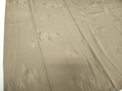 平和屋着物●上質な色無地 樹林地紋 江戸鼠色 正絹 逸品 DAAX4475ps