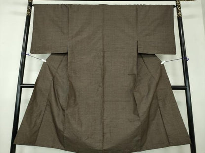 平和屋着物●男性 本場染大島紬 亀甲柄 正絹 逸品 DAAX4512ps