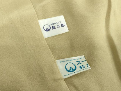 平和屋着物●訪問着　お召地　菱文　暈し染め　鈴乃屋扱い　正絹　逸品　DAAX4513ps