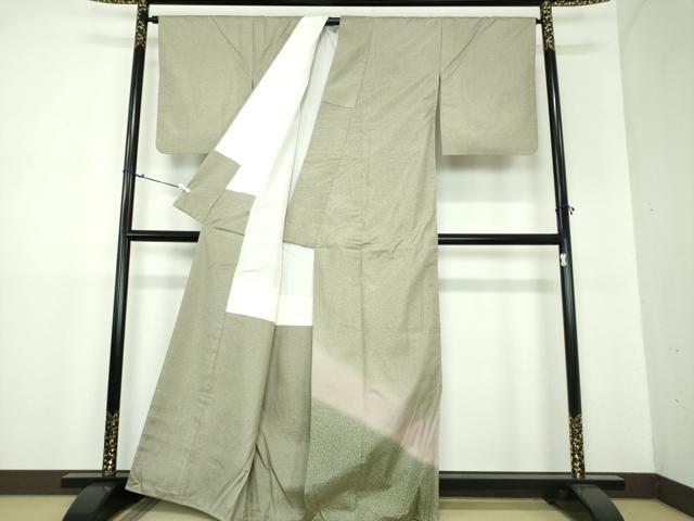平和屋着物●本場染大島紬　色留訪問着　霞文　たたき染め　正絹　逸品　DAAX4514ps