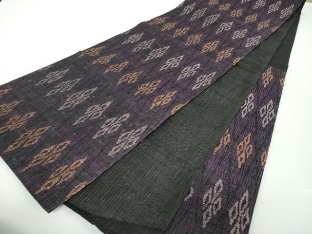 平和屋着物▽六通柄袋帯 スリーシーズン帯 春 夏 秋 菱文 金糸 正絹 逸品 DAAX4544ps