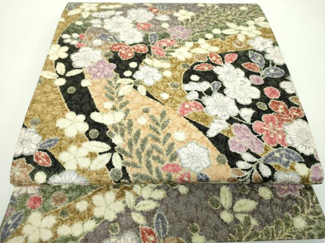 平和屋着物●全通柄京袋帯 辻が花 正絹 逸品 DAAX4586ps