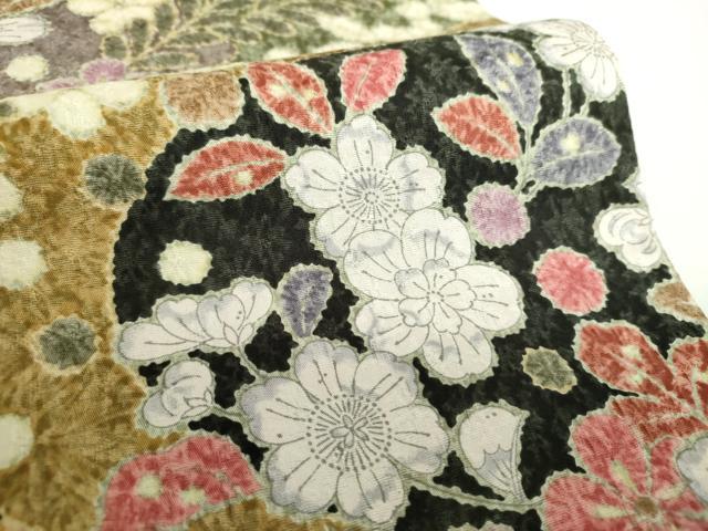 平和屋着物●全通柄京袋帯 辻が花 正絹 逸品 DAAX4586ps