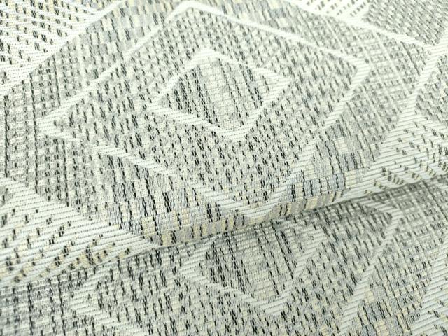 平和屋着物●本場筑前博多織 八寸名古屋帯 菱繋ぎ 正絹 逸品 DAAX4622ps