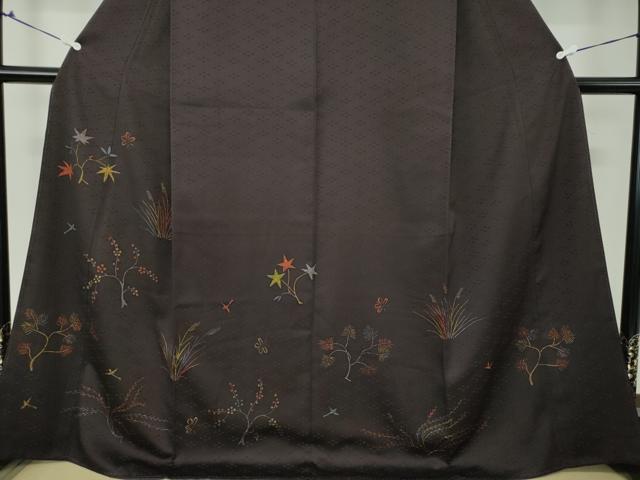 平和屋着物●訪問着　花鳥文　正絹　逸品　DAAX4655ps