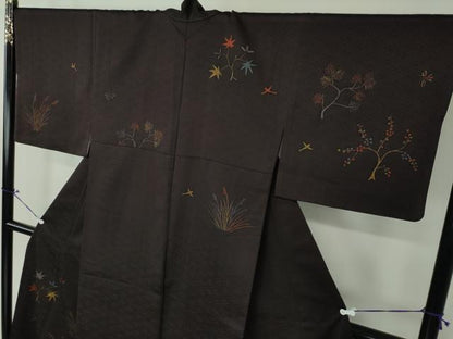 平和屋着物●訪問着　花鳥文　正絹　逸品　DAAX4655ps