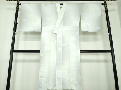 平和屋着物●上質な長襦袢 無双仕立て 草花地紋 暈し染め 正絹 逸品 未使用 DAAX4662ps