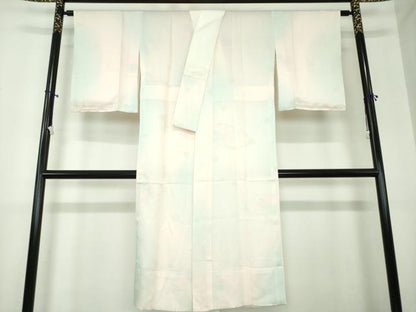 平和屋着物●上質な長襦袢　無双仕立て　雲取り菊地紋　暈し染め　正絹　逸品　DAAX4665ps