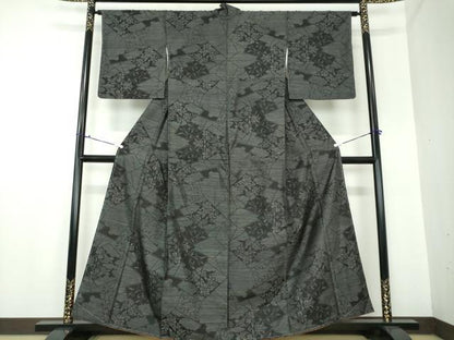 平和屋着物●本場大島紬　色紙重ね花文　正絹　逸品　未使用　DAAX4693ps