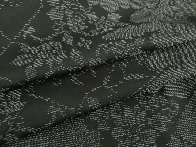 平和屋着物●本場大島紬　色紙重ね花文　正絹　逸品　未使用　DAAX4693ps