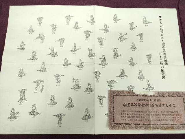 平和屋着物●重要無形文化財 人間国宝 中村勇二郎 江戸小紋 国宝平等院雲中供養菩薩像五十二 配置図・反端・証紙付 正絹 逸品 DAAX4710ps