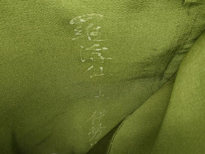 平和屋着物●つけ帯　手描き　枝花文　鬼しぼ縮緬　金彩　正絹　逸品　DAAX4823ps