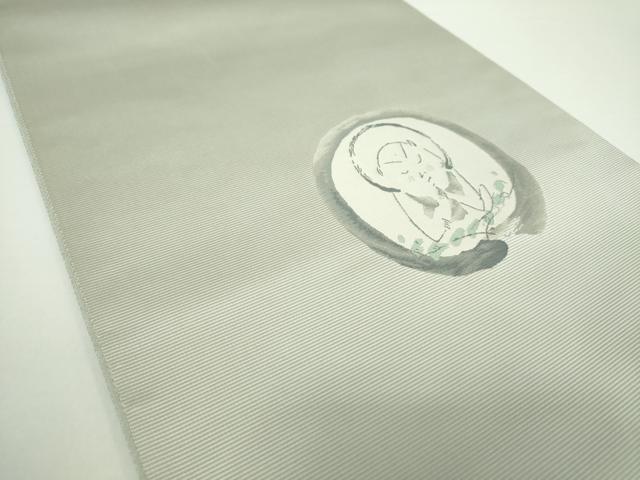 平和屋着物●小森文雄の世界　太鼓柄袋帯　心　正絹　逸品　DAAX4880ps