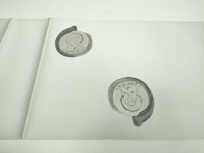 平和屋着物●小森文雄の世界　太鼓柄袋帯　心　正絹　逸品　DAAX4880ps