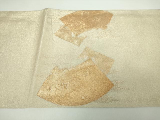 平和屋着物●綴れ　太鼓柄袋帯　雲取り地紙文　金糸　正絹　逸品　DAAX4888ps