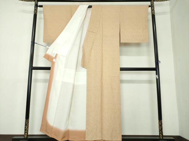 平和屋着物●上質なお召　唐草文　正絹　逸品　DAAX4958ps