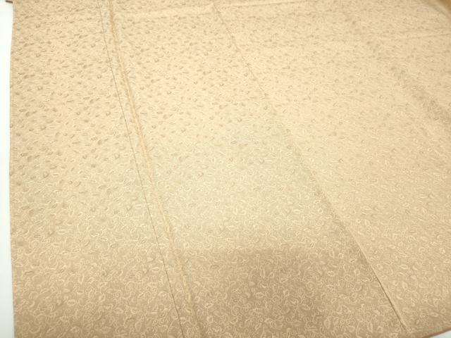 平和屋着物●上質なお召　唐草文　正絹　逸品　DAAX4958ps
