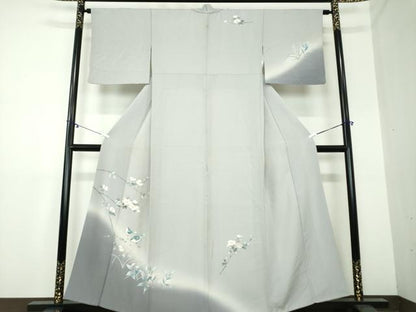 平和屋着物●訪問着　友禅　花鳥文　暈し染め　正絹　逸品　DAAX4961ps