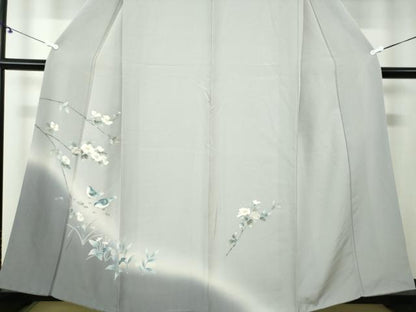 平和屋着物●訪問着　友禅　花鳥文　暈し染め　正絹　逸品　DAAX4961ps