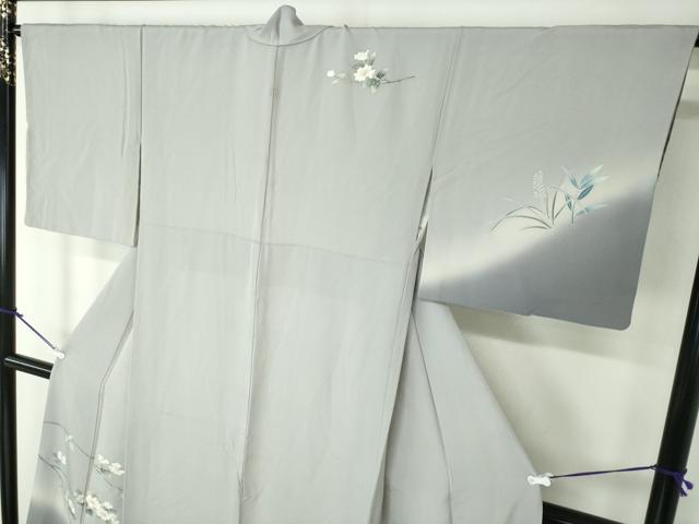 平和屋着物●訪問着　友禅　花鳥文　暈し染め　正絹　逸品　DAAX4961ps