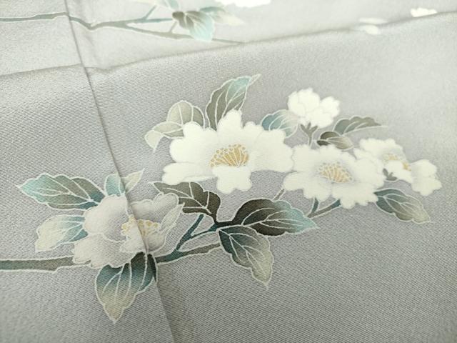 平和屋着物●訪問着　友禅　花鳥文　暈し染め　正絹　逸品　DAAX4961ps