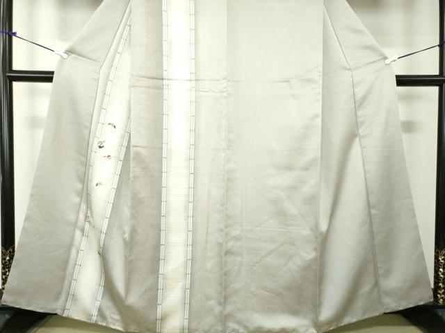 平和屋着物●訪問着　お召地　刺繍　櫛　簪　暈し染め　金糸　正絹　逸品　DAAX4971ps