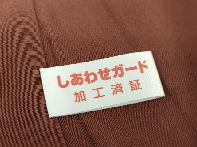 平和屋着物●江戸小紋 万筋 藍海松茶色×生壁色 正絹 逸品 DAAX4975ps