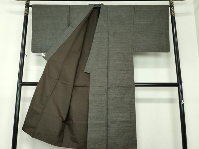 平和屋着物●男性　本場大島紬　100亀甲　総詰め　反端付き　正絹　逸品　DAAX4983ps